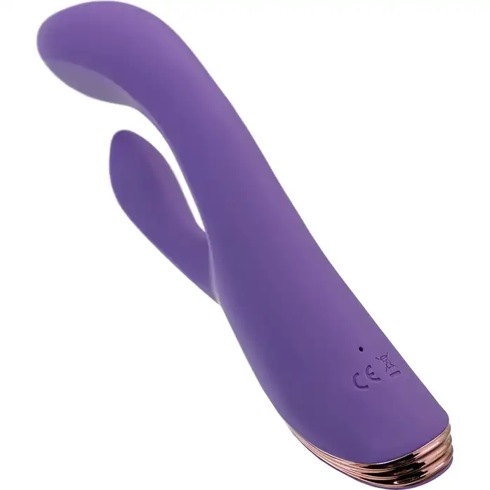 Фиолетовый вибратор-кролик Fingie с функцией Come-Hither - 21,6 см. Фотография 8.