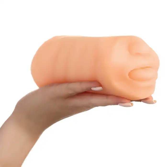 Двусторонний реалистичный маструбатор Oral Vaginal - Оки-Чпоки. Фотография 5.