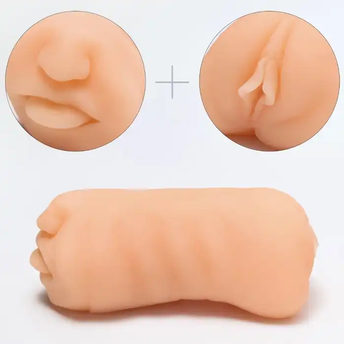Двусторонний реалистичный маструбатор Oral Vaginal - Оки-Чпоки