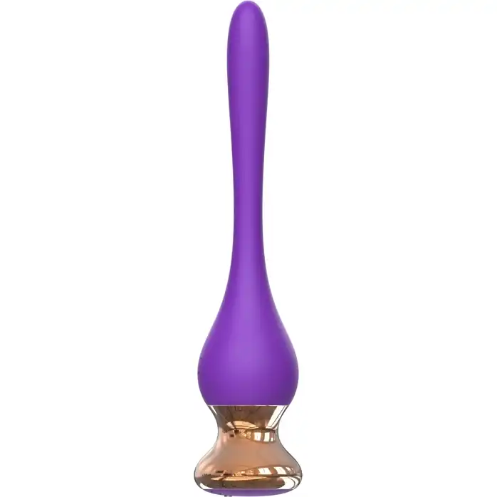 Фиолетовый вибромассажер Nipple Vibrator - 14,5 см