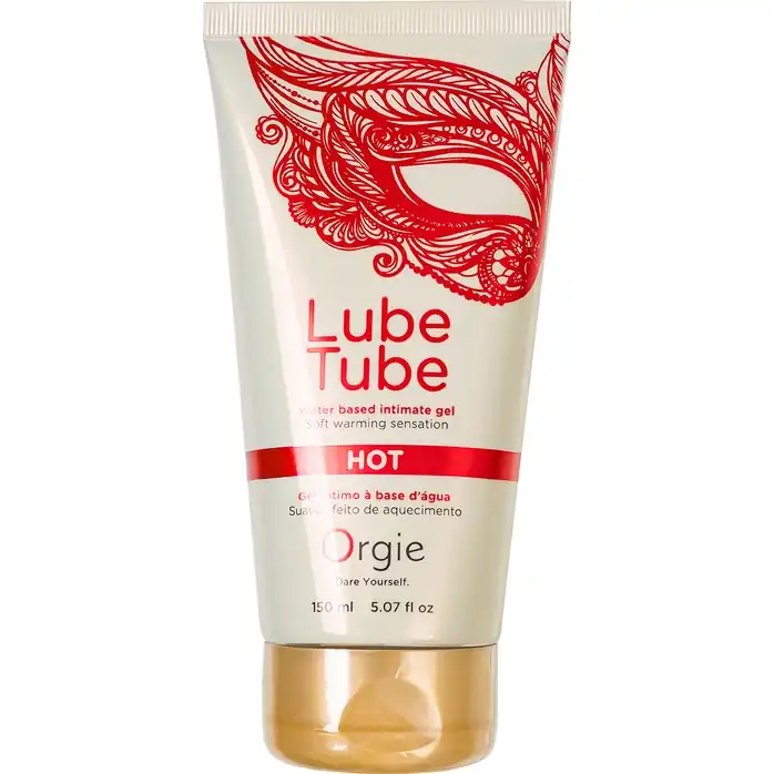 Интимный гель на водной основе Lube Tube Hot с разогревающим эффектом - 150 мл