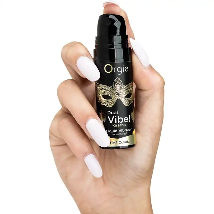Съедобный гель Dual Vibe Pina Colada с эффектом вибрации и вкусом коктейля пина колада - 15 мл. Фотография 2.
