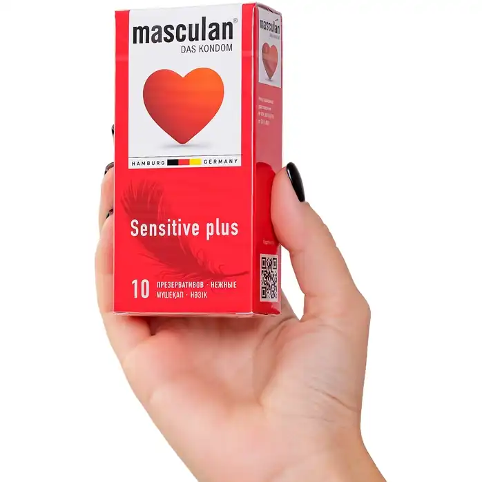 Презервативы Masculan Sensitive plus - 10 шт. Фотография 3.