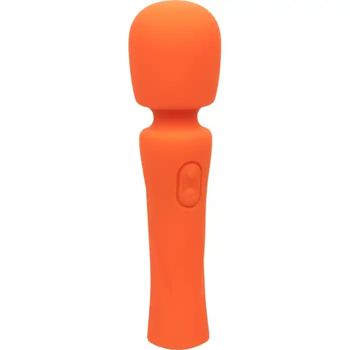 Оранжевый вибромассажер Stella Liquid Silicone Mini Massager - 14,5 см - Stella