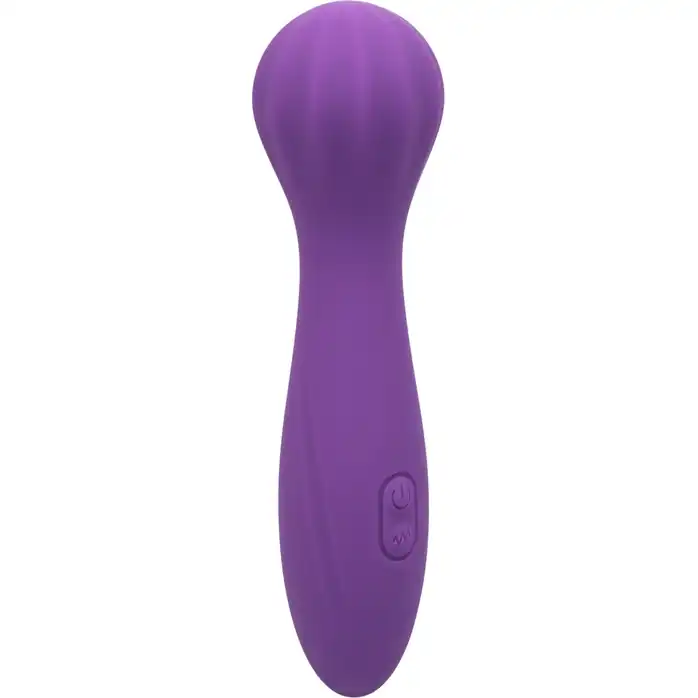 Фиолетовый вибромассажер Stella Liquid Silicone “O” Wand - 17,75 см - Stella