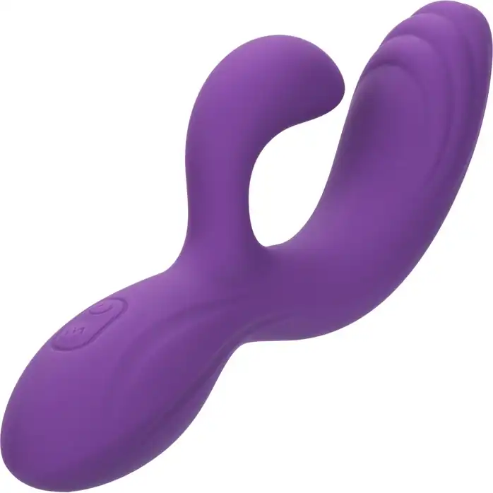 Фиолетовый вибромассажер-кролик Stella Liquid Silicone “C” Curve - 19 см - Stella. Фотография 8.