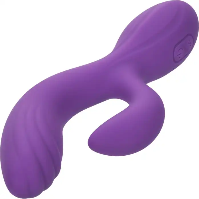 Фиолетовый вибромассажер-кролик Stella Liquid Silicone “C” Curve - 19 см - Stella. Фотография 9.