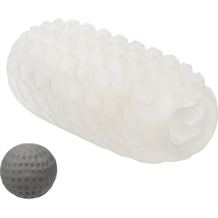 Двусторонний мастурбатор с серым стимулирующим шариком Reversible Squishy Ball Stroker - Boundless