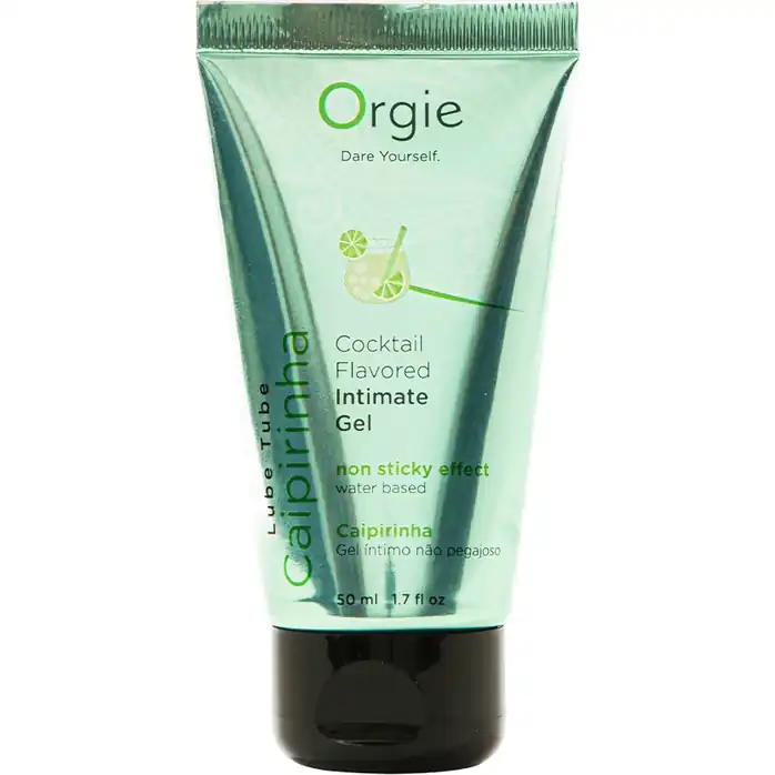Съедобный интимный гель Orgie Lube Tube Cocktail Caipirinha - 50 мл