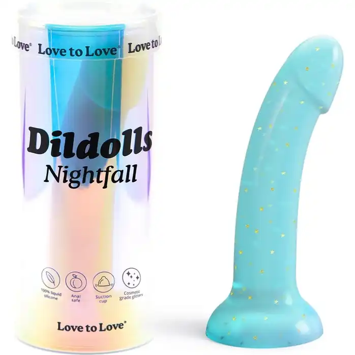 Фаллоимитатор из жидкого силикона Dildolls Nightfall - 17,6 см. Фотография 5.