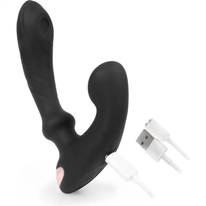 Черный вибромассажер простаты Sex Expert - 14,5 см - SEX EXPERT PREMIUM. Фотография 5.