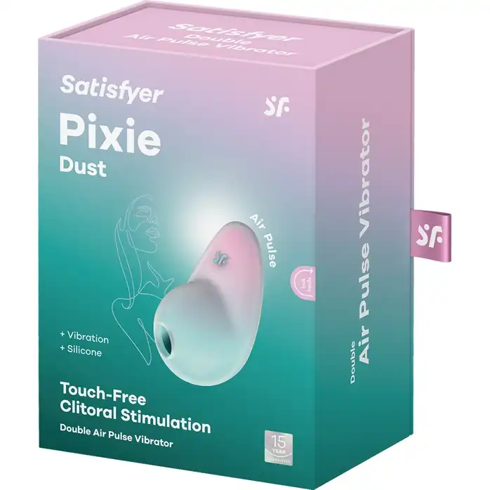 Мятный вакуум-волновой клиторальный вибростимулятор Pixie Dust. Фотография 2.