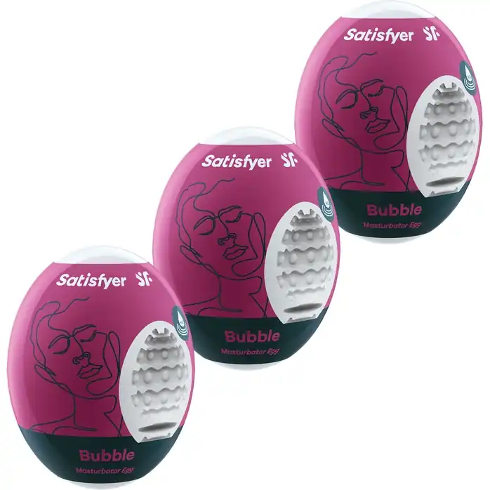 Набор из 3 мастурбаторов-яиц Satisfyer Bubble