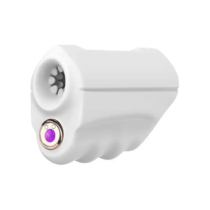 Белый вибромастурбатор Mini Masturbator. Фотография 3.