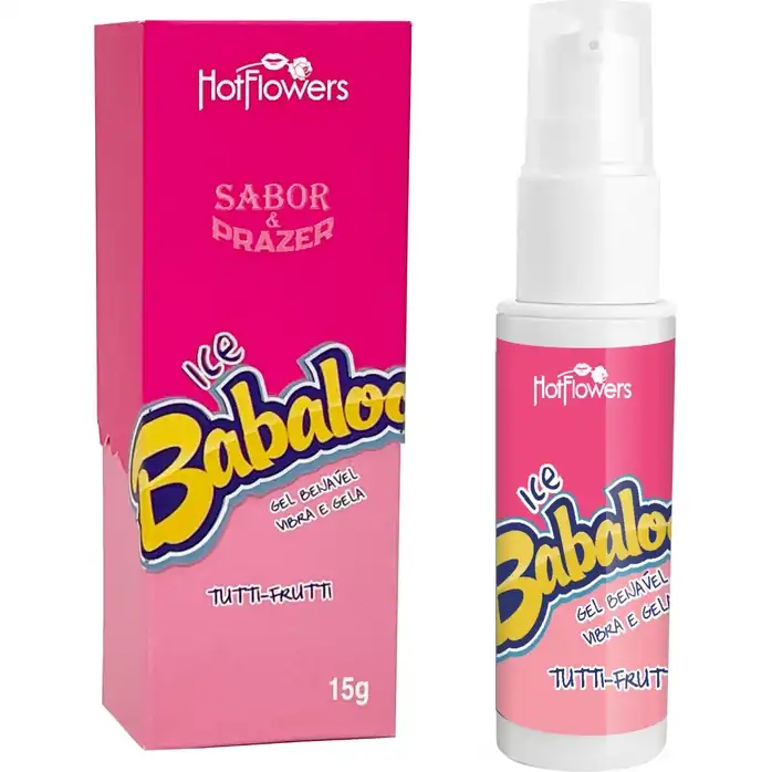 Оральный гель Babaloo Ice со вкусом тутти-фрутти и эффектом холодка - 15 гр
