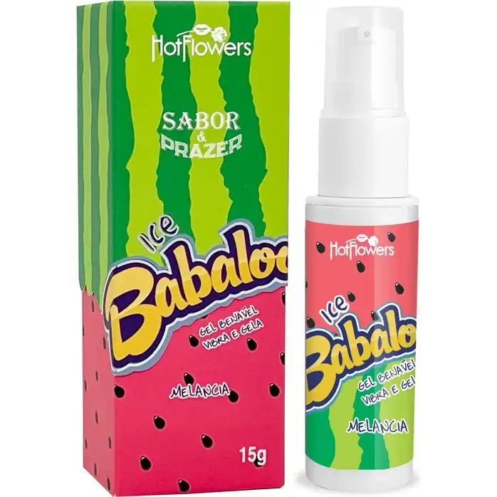 Оральный гель Babaloo Ice со вкусом арбуза и эффектом холодка - 15 гр