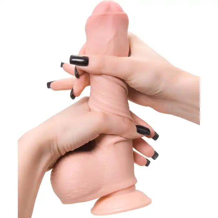 Телесный реалистичный фаллоимитатор My Sweety - 21,5 см - My Babe by RealStick. Фотография 6.