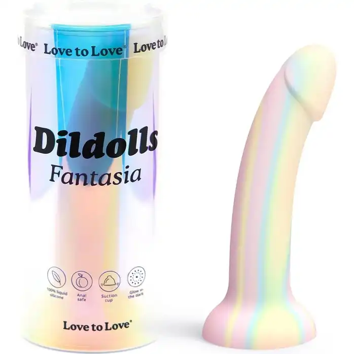 Фаллоимитатор из жидкого силикона Dildolls Fantasia - 17,6 см. Фотография 4.
