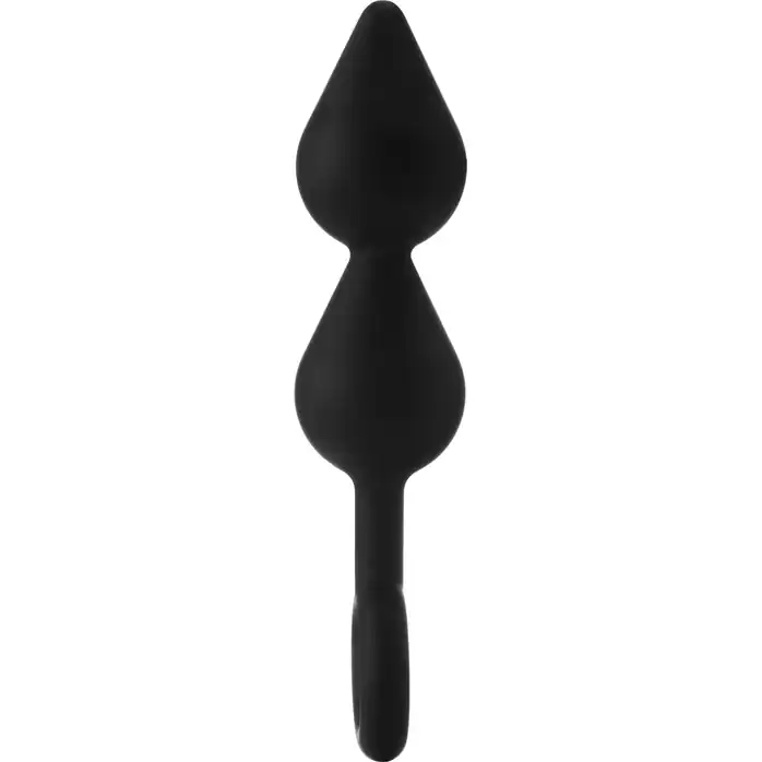 Черный анальный стимулятор XL Double Drop Plug - 20 см - Fantasstic. Фотография 4.