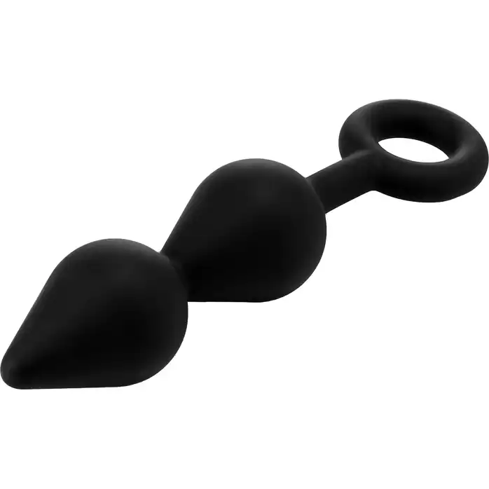 Черный анальный стимулятор XL Double Drop Plug - 20 см - Fantasstic. Фотография 5.