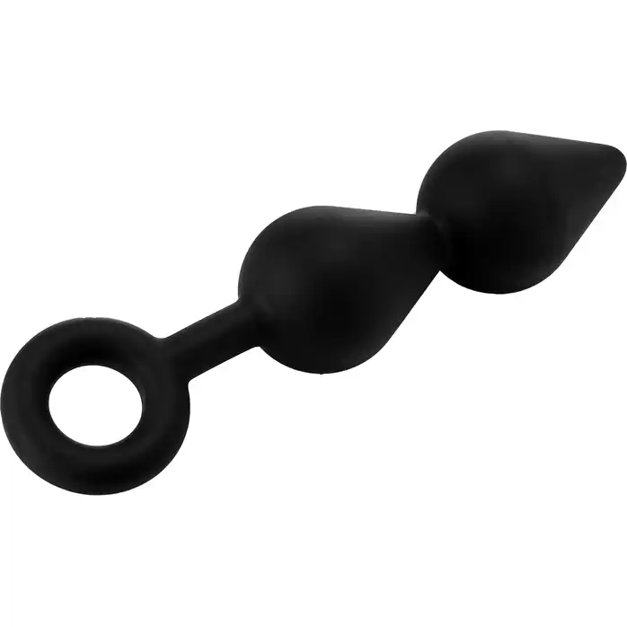 Черный анальный стимулятор XL Double Drop Plug - 20 см - Fantasstic. Фотография 6.
