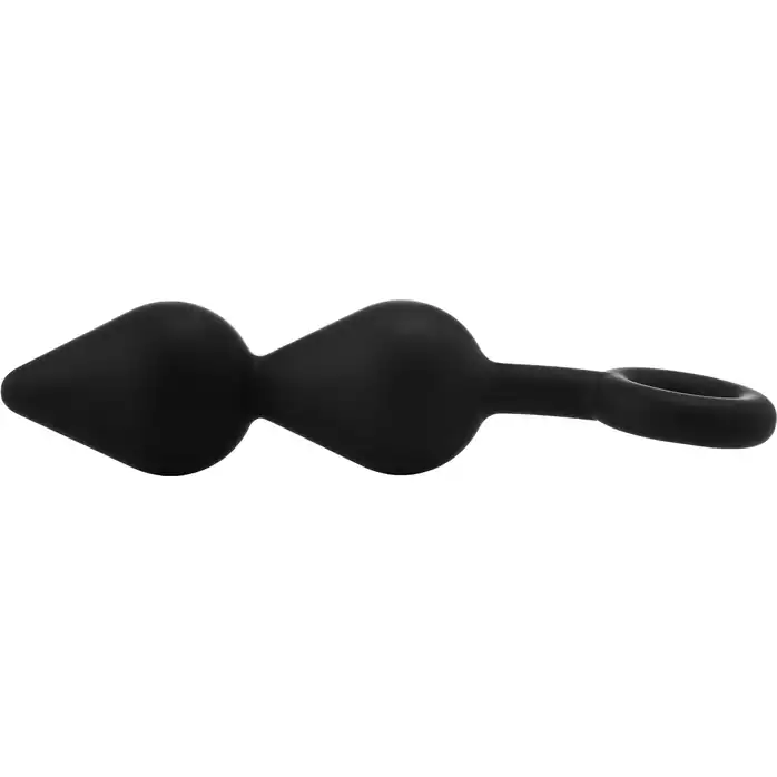 Черный анальный стимулятор XL Double Drop Plug - 20 см - Fantasstic. Фотография 7.
