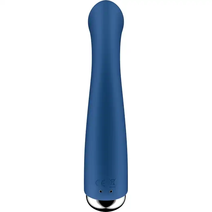 Синий вибратор для G-стимуляции Spinning G-Spot 1 - 17 см. Фотография 7.