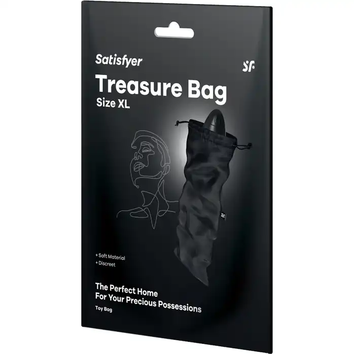 Черный мешочек для хранения игрушек Treasure Bag XL