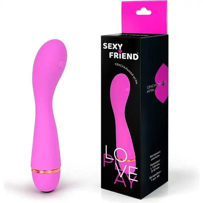 Розовый вибростимулятор для G-точки с 20 режимами вибрации - 14 см - SEXY FRIEND СЕКСУАЛЬНАЯ ИГРА. Фотография 2.