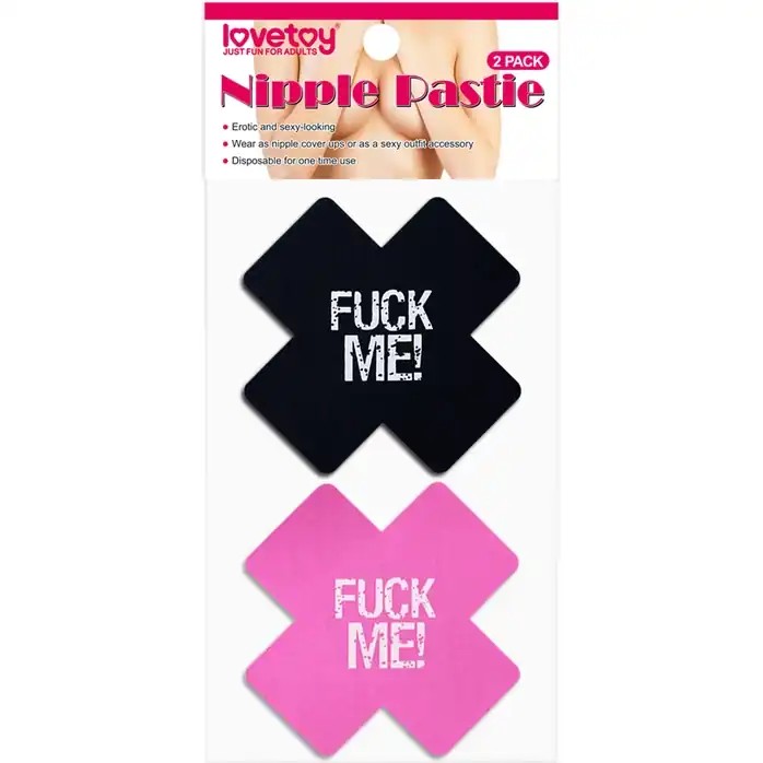 Набор из 2 пар пэстисов Cross Pattern Nipple Pasties