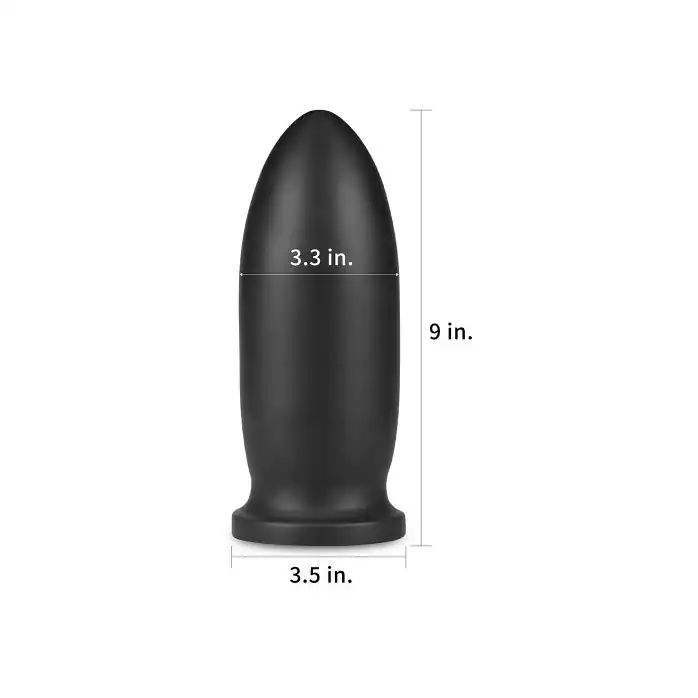 Черная анальная втулка 9 King Sized Anal Bomber - 23 см. Фотография 3.