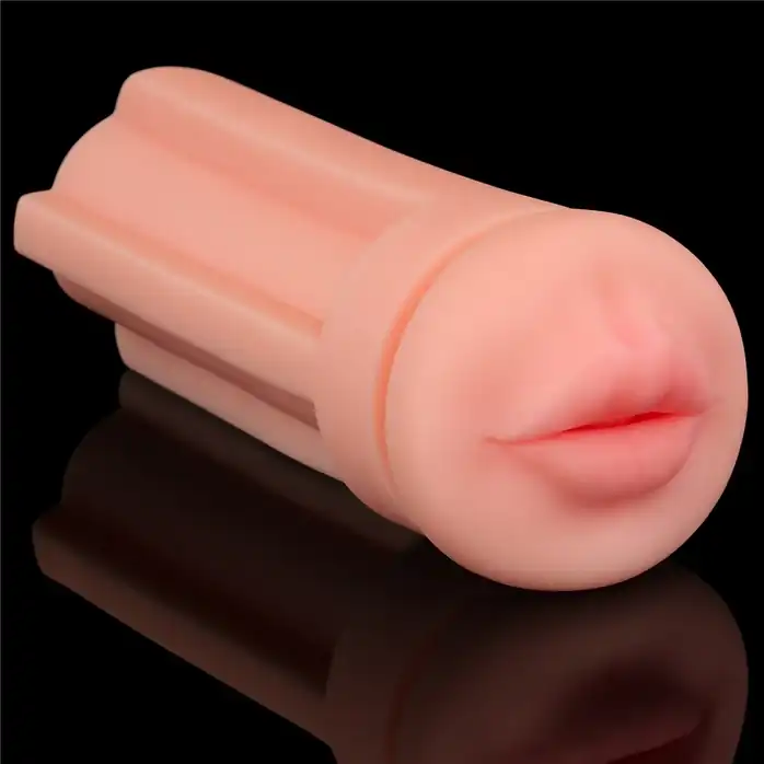 Телесный мастурбатор-ротик Pleasure Brew Masturbator-Cream Ale в банке. Фотография 3.