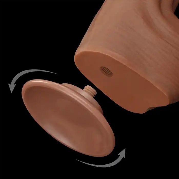 Коричневый фаллоимитатор 11.5 King Sized Sliding Skin Dual Layer Dong - 29 см. Фотография 3.