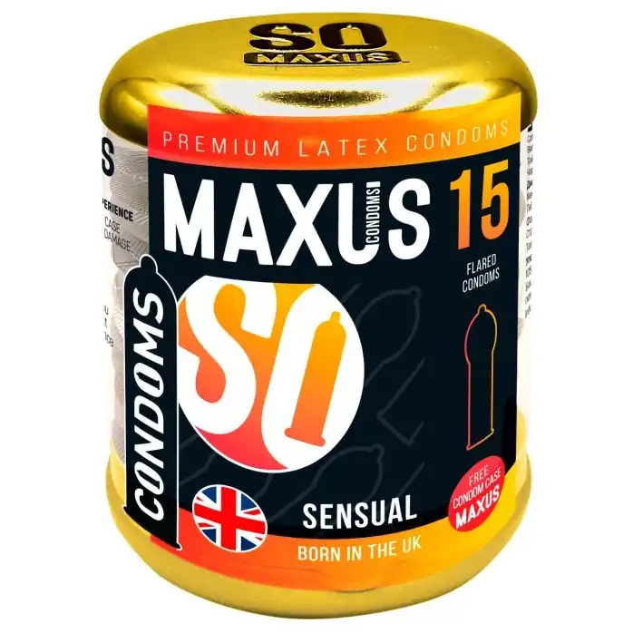 Презервативы анатомической формы Maxus Sensual - 15 шт