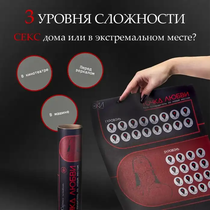 Плакат для двоих Точка любви со скретч-слоем - Оки-Чпоки. Фотография 6.