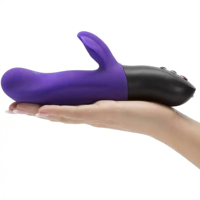 Фиолетовый пульсатор с клиторальным лепестком Bi Stronic Fusion - 21,5 см. Фотография 6.