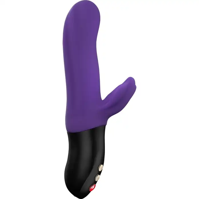 Фиолетовый пульсатор с клиторальным лепестком Bi Stronic Fusion - 21,5 см