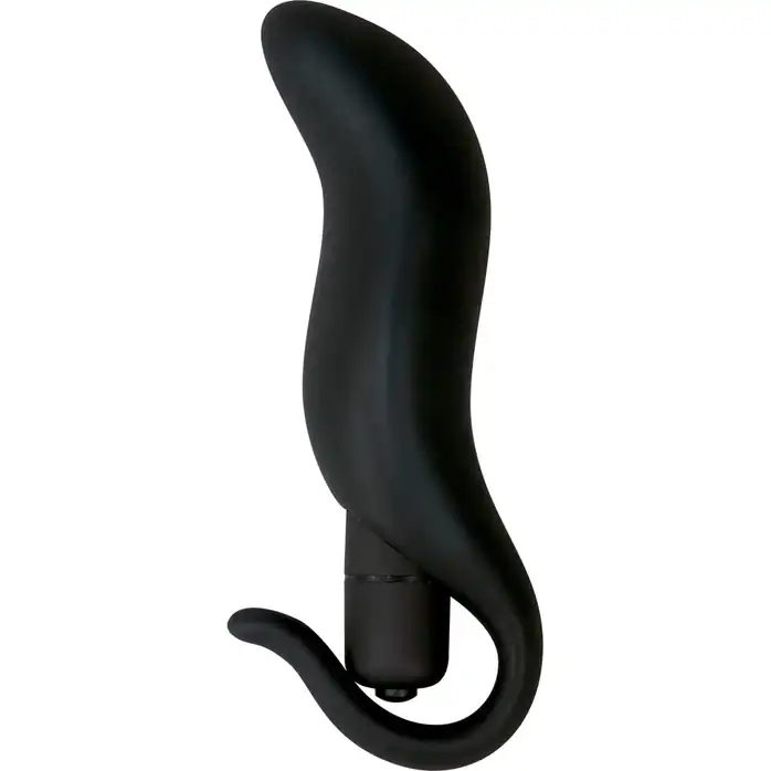 Черная анальная вибровтулка Black Velvet - 13 см - You2Toys