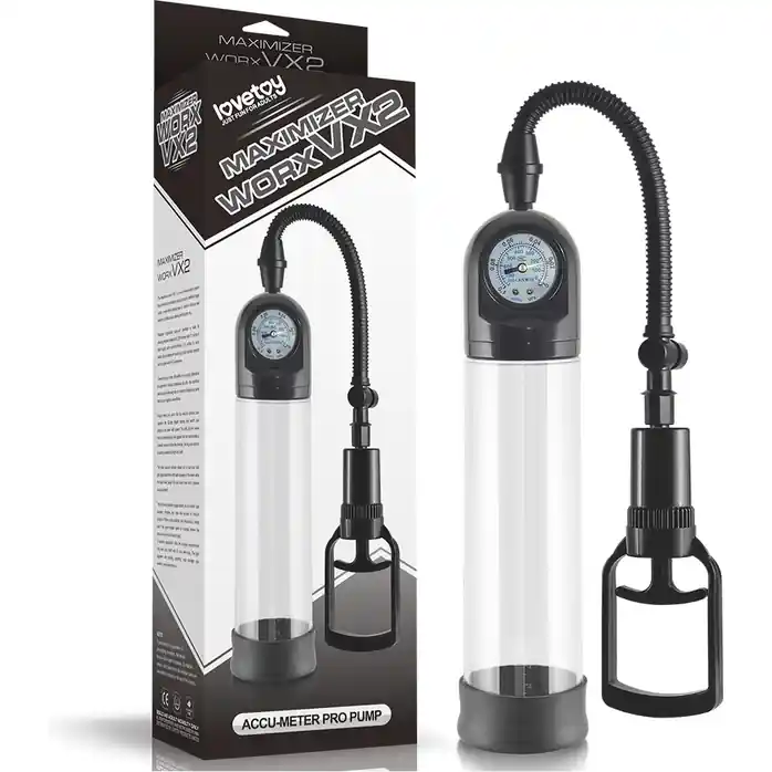 Ручная вакуумная помпа с манометром Maximizer WorxVX2 Accu Meter Pump