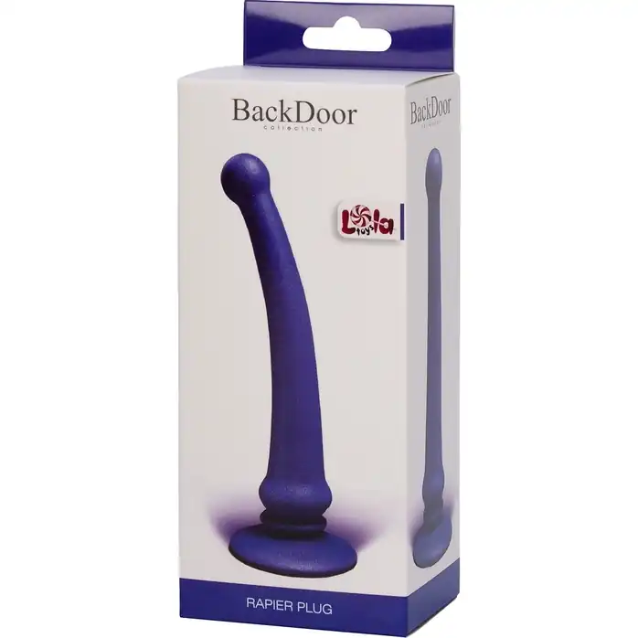Фиолетовый анальный стимулятор Rapier Plug - 15 см - Back Door Collection. Фотография 2.