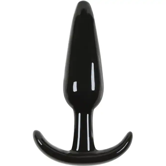 Гладкая черная анальная пробка Jelly Rancher T-Plug Smooth - 10,9 см - Jelly Rancher