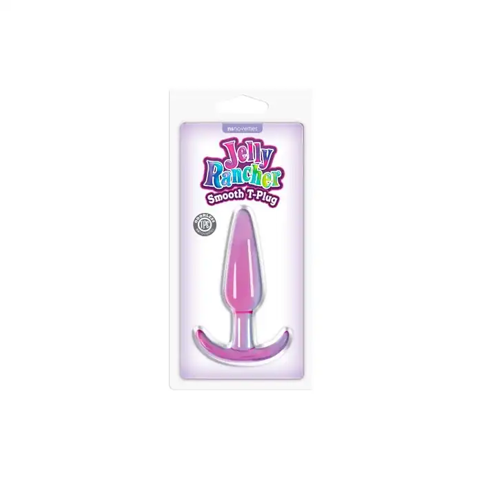 Гладкая фиолетовая анальная пробка Jelly Rancher T-Plug Smooth - 10,9 см - Jelly Rancher. Фотография 2.