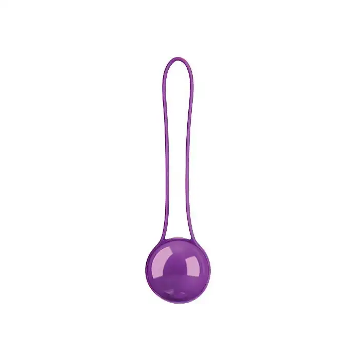 Фиолетовый вагинальный шарик Pleasure Ball Deluxe - Shots Toys