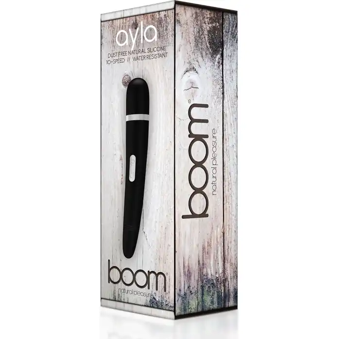 Черный фаллоимитатор с вибрацией Yla White - 19 см - Boom. Фотография 2.