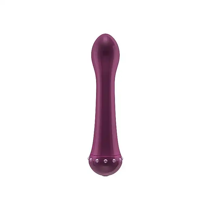 Вибратор с кристаллами The Diamond Purple - 16,5 см - Shots Toys