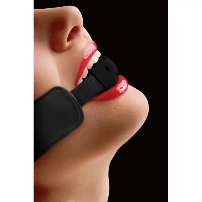 Кляп Brace Balll Black - Ouch!. Фотография 2.