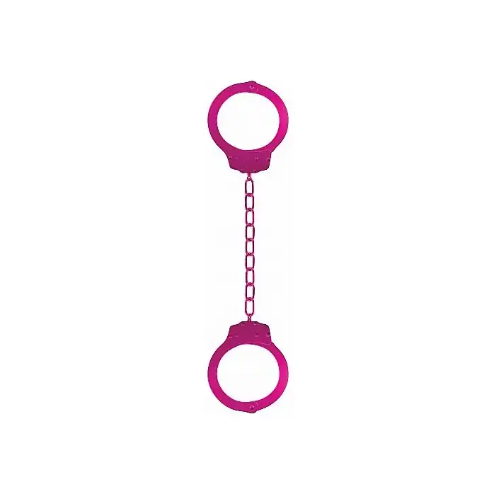 Металлические розовые оковы Pleasure Legcuffs - Ouch!