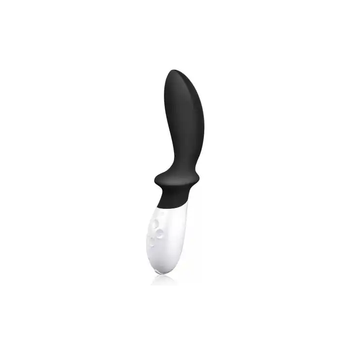Графитовый перезаряжаемый вибростимулятор простаты Loki Obsidian Black - 19,6 см. Фотография 2.