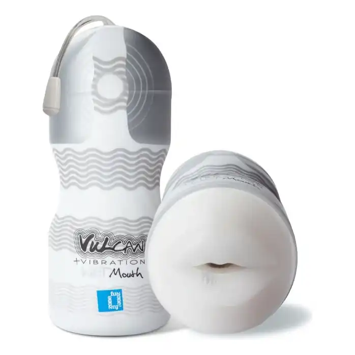 Мастурбатор-ротик с вибрацией Vulcan Love Skin Masturbator Wet Mouth Vibe - Vulcan. Фотография 2.