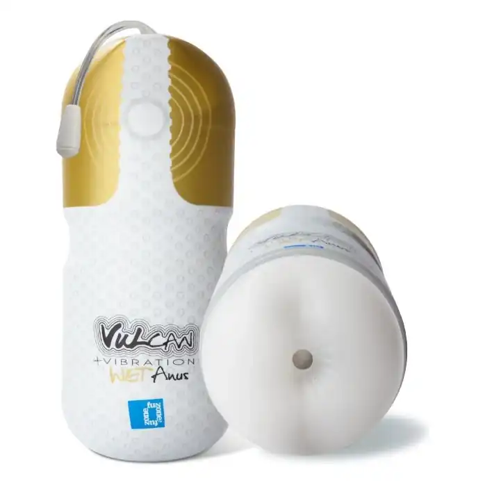 Мастурбатор-анус с вибрацией Vulcan Love Skin Masturbator Wet Anus Vibe - Vulcan